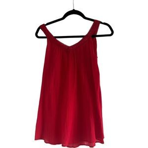 Red Acrobat Sleeveless Blouse, size S